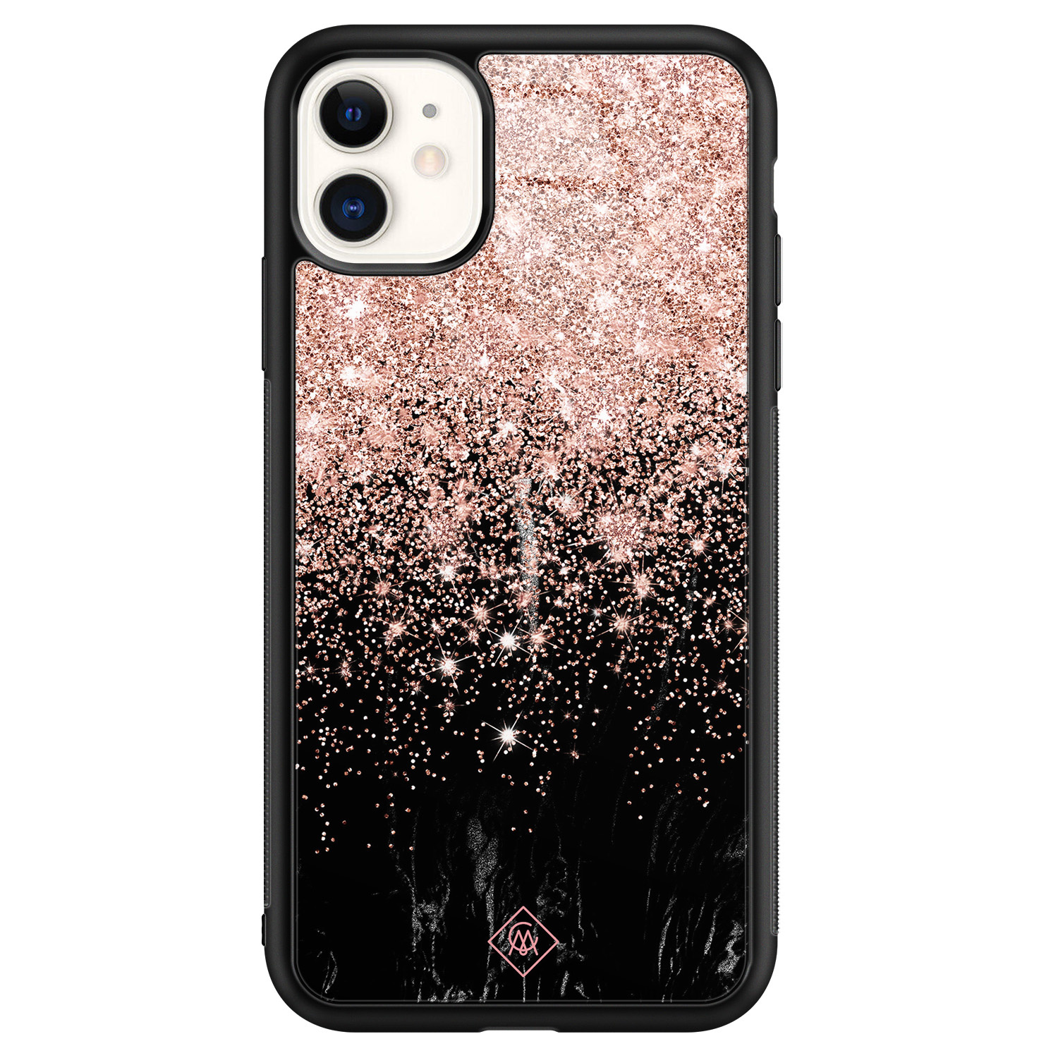 iPhone 11 glazen hardcase Marmer twist