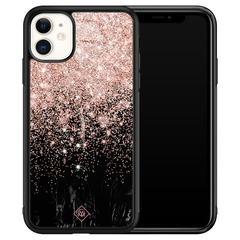 Casimoda iPhone 11 glazen hardcase - Marmer twist