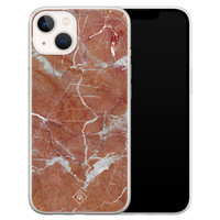 Casimoda iPhone 13 mini siliconen hoesje - Marble sunkissed