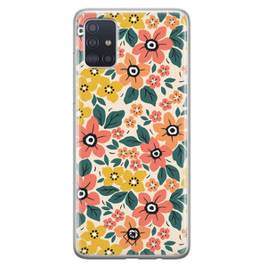 Casimoda Samsung Galaxy A51 siliconen hoesje - Blossom