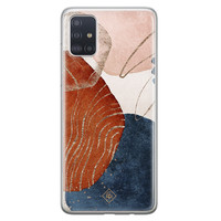 Casimoda Samsung Galaxy A51 siliconen hoesje - Abstract terracotta