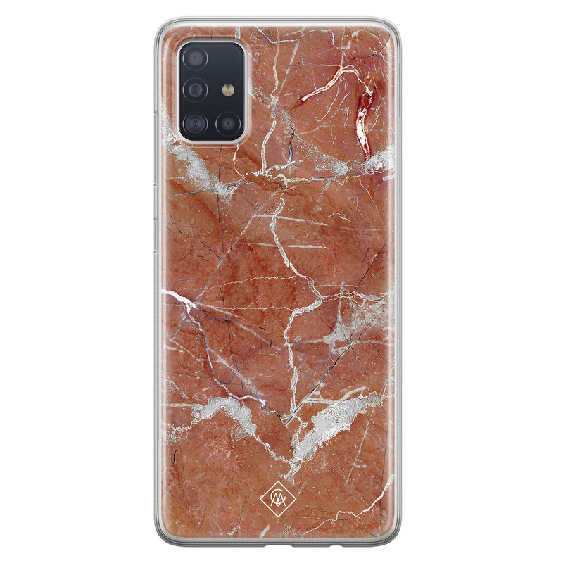 Casimoda Samsung Galaxy A51 siliconen hoesje - Marble sunkissed