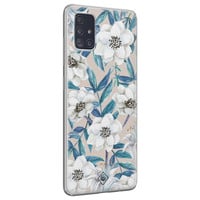 Casimoda Samsung Galaxy A51 siliconen hoesje - Touch of flowers