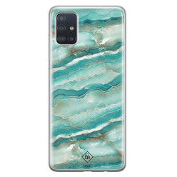 Casimoda Samsung Galaxy A51 siliconen hoesje - Mamer azuurblauw