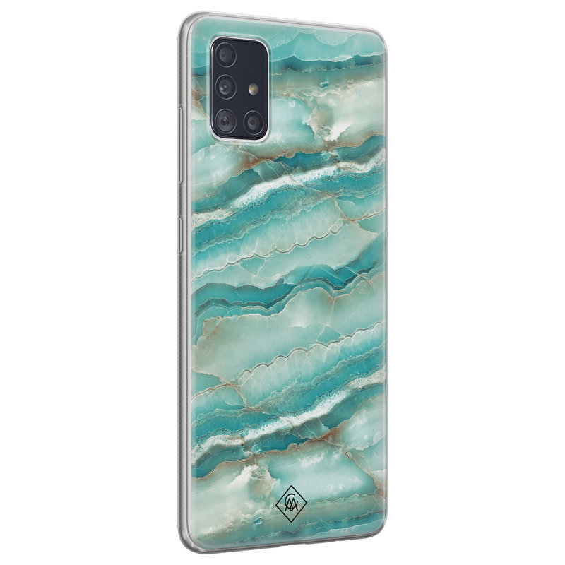 Casimoda Samsung Galaxy A51 siliconen hoesje - Mamer azuurblauw