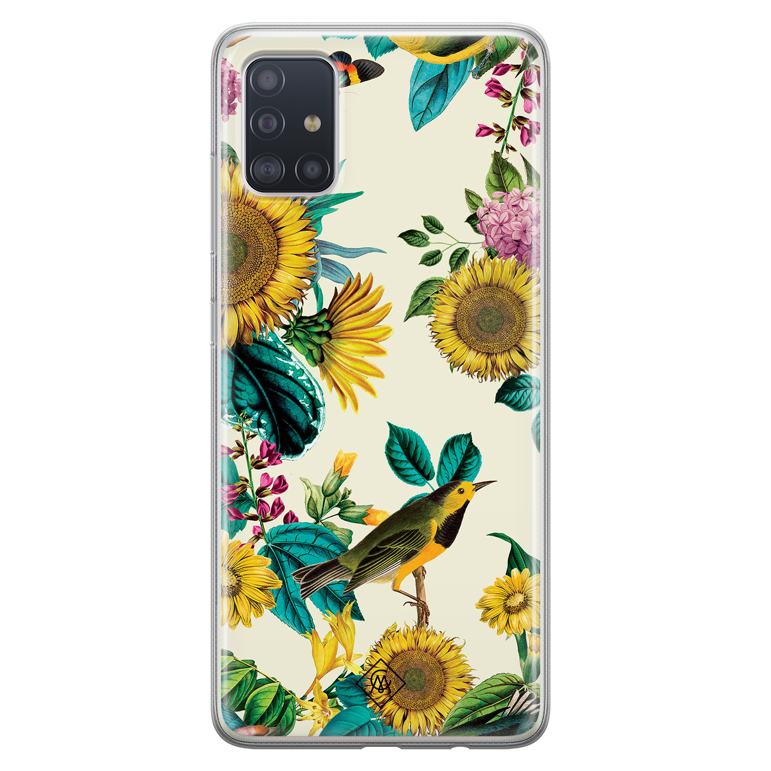 Samsung Galaxy A51 siliconen hoesje - Sunflowers