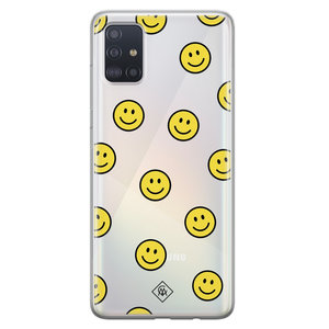 Casimoda Samsung Galaxy A51 siliconen hoesje - Smileys