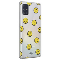 Casimoda Samsung Galaxy A51 siliconen hoesje - Smileys