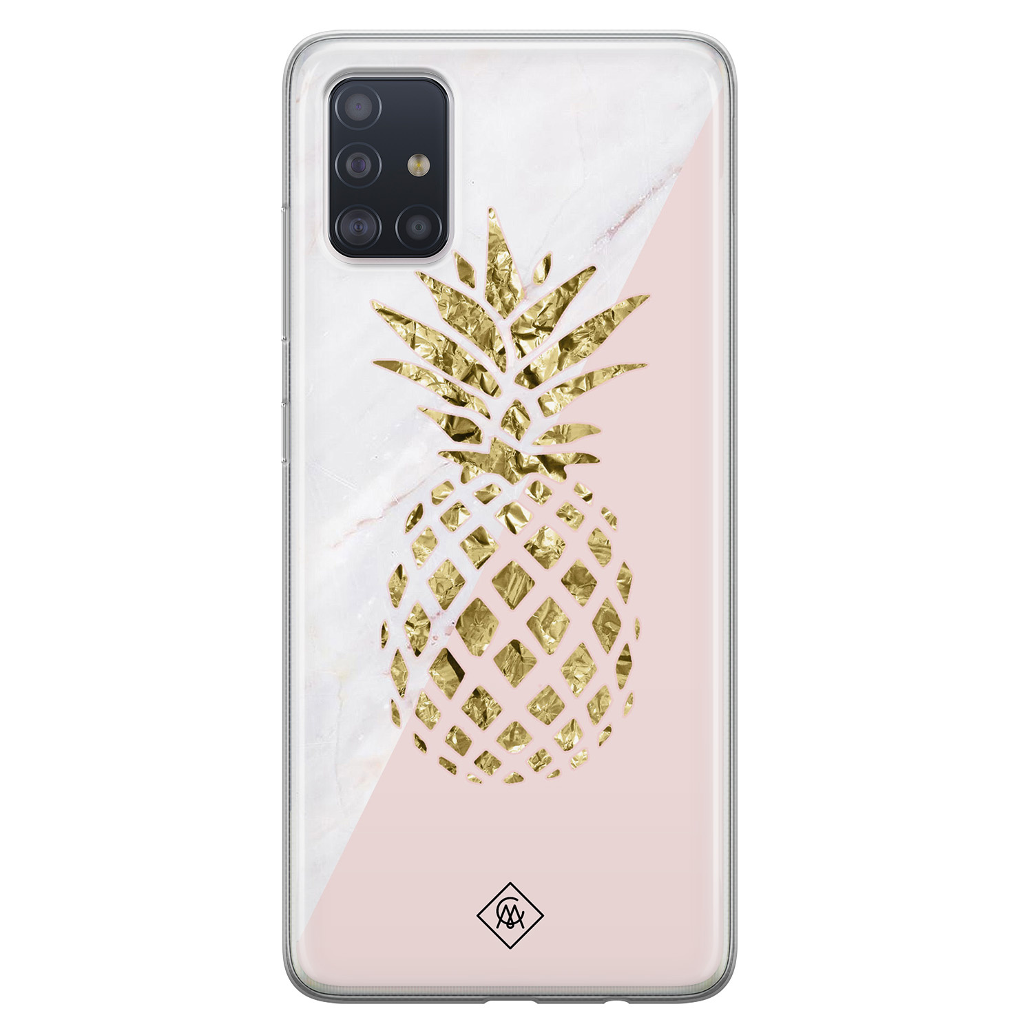 Samsung Galaxy A51 siliconen hoesje Ananas