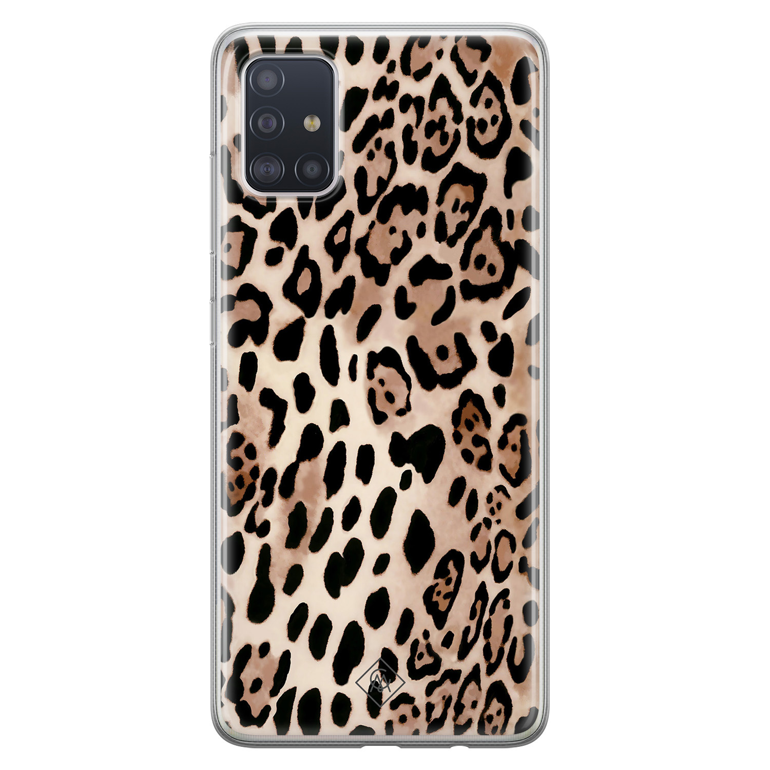 Samsung Galaxy A51 siliconen hoesje Golden wildcat