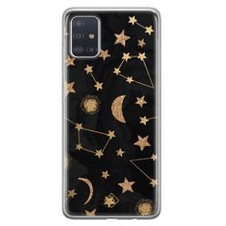 Casimoda Samsung Galaxy A51 siliconen hoesje - Counting the stars