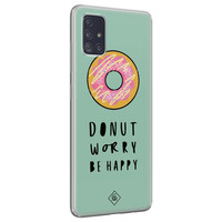 Casimoda Samsung Galaxy A51 siliconen hoesje - Donut worry