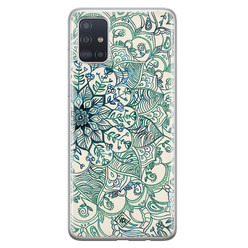 Casimoda Samsung Galaxy A51 siliconen hoesje - Mandala blauw