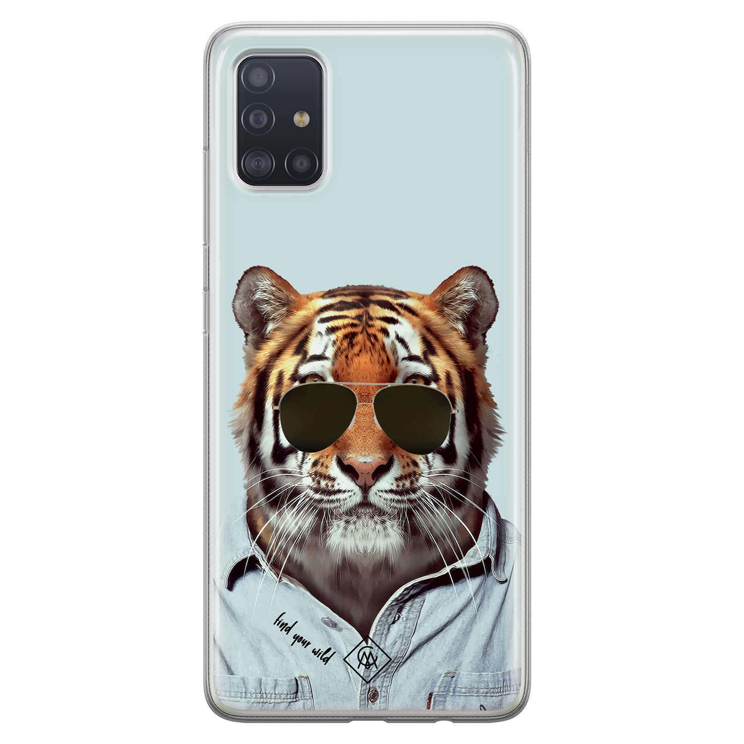 Samsung Galaxy A51 siliconen hoesje Tijger wild