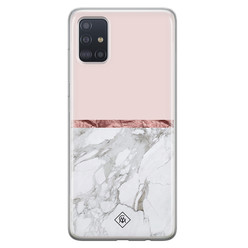 Casimoda Samsung Galaxy A51 siliconen hoesje - Rose all day