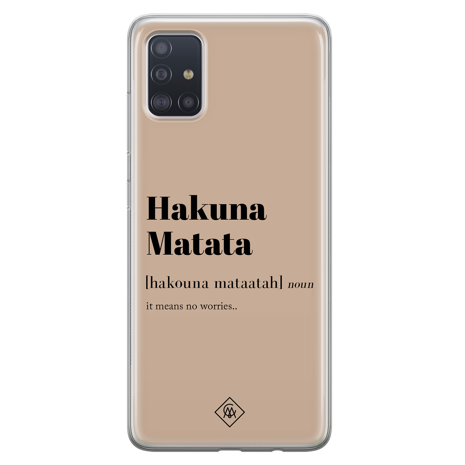 Samsung Galaxy A51 siliconen hoesje Hakuna matata