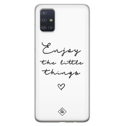 Casimoda Samsung Galaxy A51 siliconen hoesje - Enjoy life