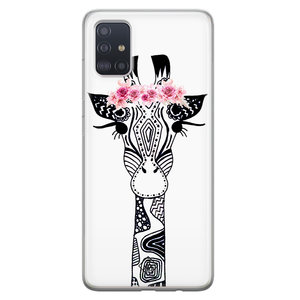 Casimoda Samsung Galaxy A51 siliconen hoesje - Giraffe