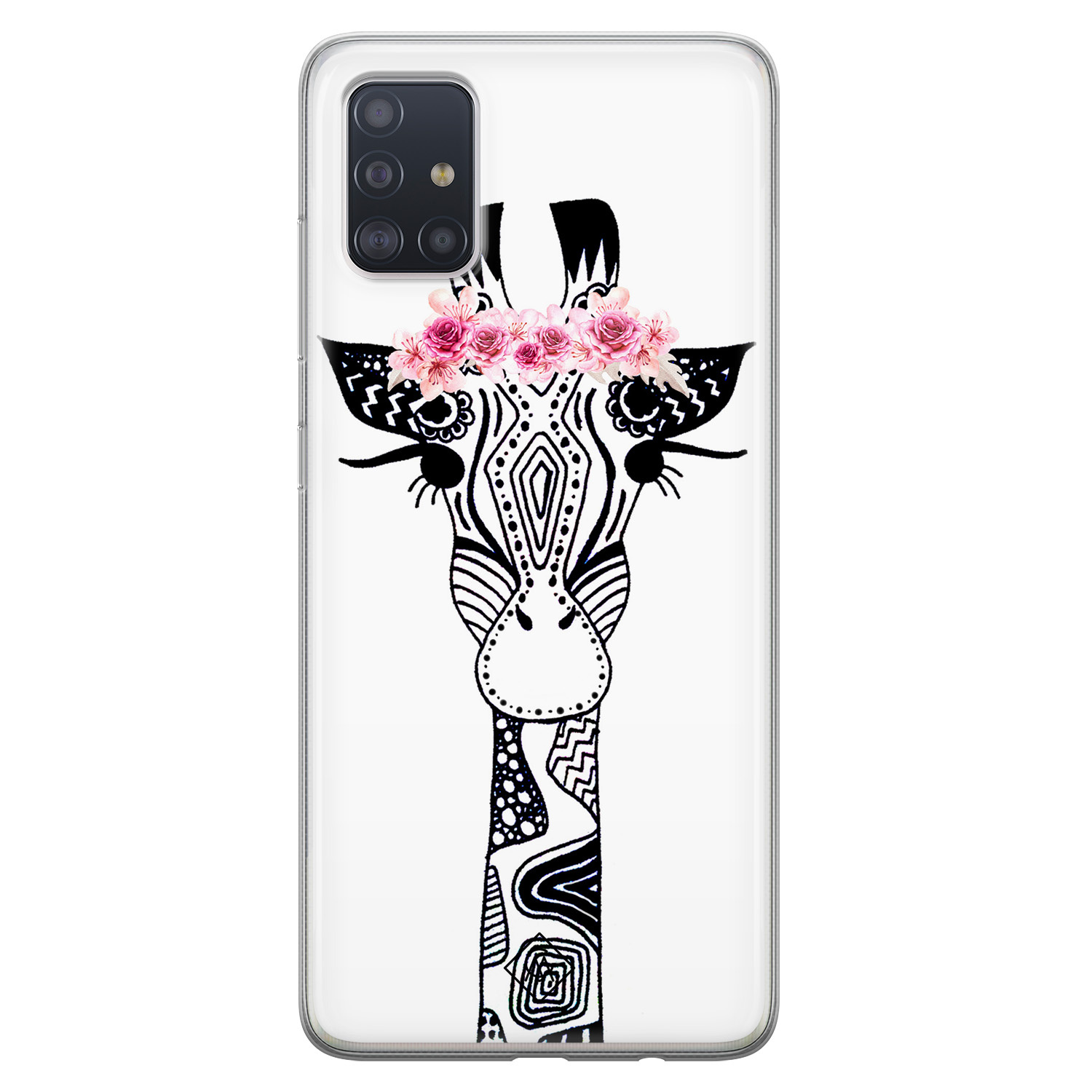 Samsung Galaxy A51 siliconen hoesje Giraffe