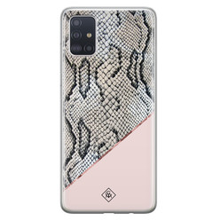 Casimoda Samsung Galaxy A51 siliconen hoesje - Snake print