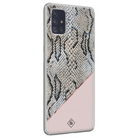 Casimoda Samsung Galaxy A51 siliconen hoesje - Snake print