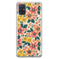 Casimoda Samsung Galaxy A71 siliconen hoesje - Blossom