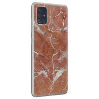 Casimoda Samsung Galaxy A71 siliconen hoesje - Marble sunkissed