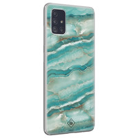 Casimoda Samsung Galaxy A71 siliconen hoesje - Mamer azuurblauw