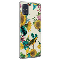 Casimoda Samsung Galaxy A71 siliconen hoesje - Sunflowers