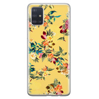 Casimoda Samsung Galaxy A71 siliconen hoesje - Floral days