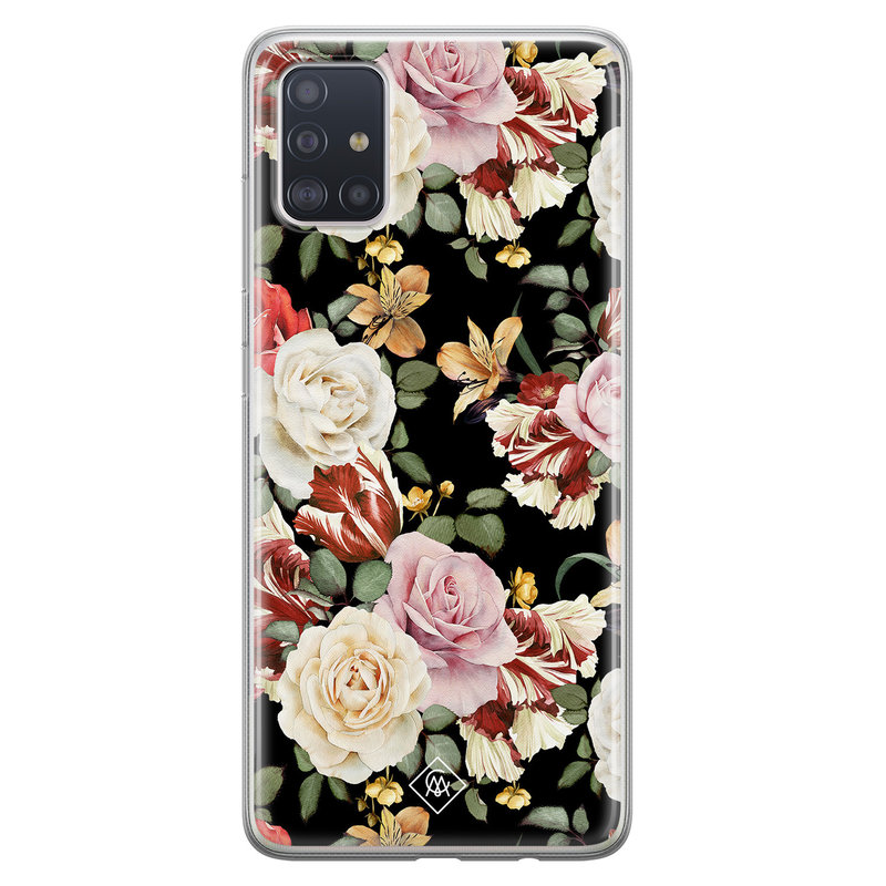 Casimoda Samsung Galaxy A71 siliconen hoesje - Flowerpower
