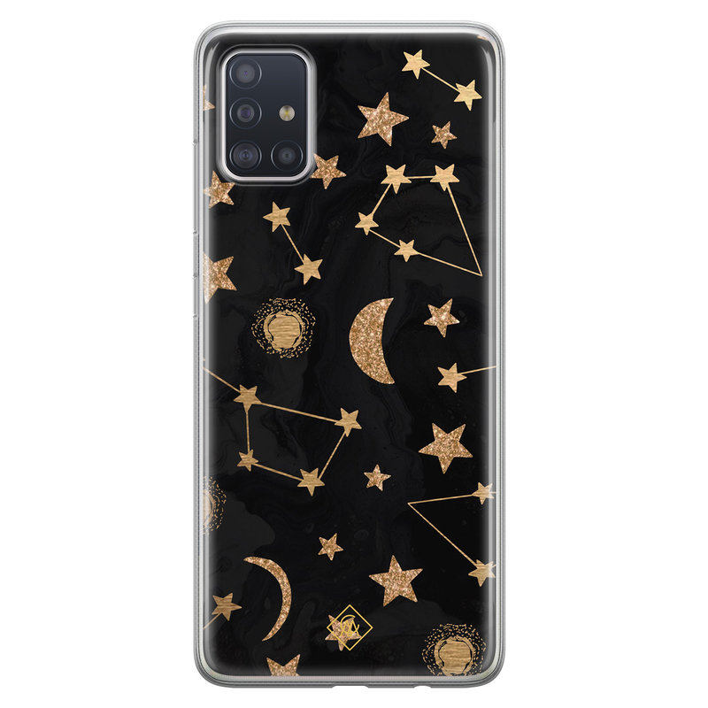 Casimoda Samsung Galaxy A71 siliconen hoesje - Counting the stars