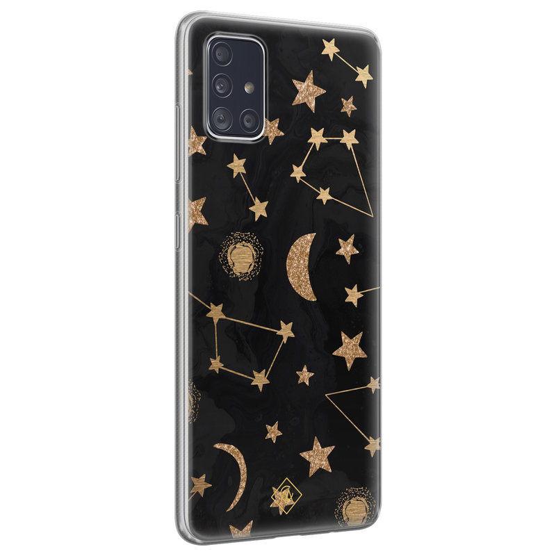 Casimoda Samsung Galaxy A71 siliconen hoesje - Counting the stars