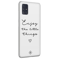 Casimoda Samsung Galaxy A71 siliconen hoesje - Enjoy life