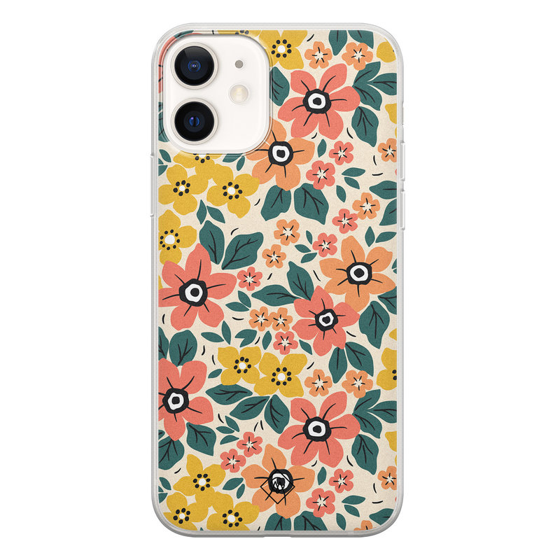 Casimoda iPhone 12 siliconen hoesje - Blossom