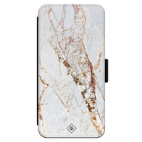 Casimoda iPhone 13 Pro flipcase - Marmer goud