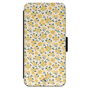 Casimoda iPhone 13 Pro flipcase - Yellow garden