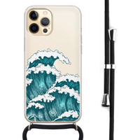 Casimoda iPhone 12 hoesje met koord - Wave