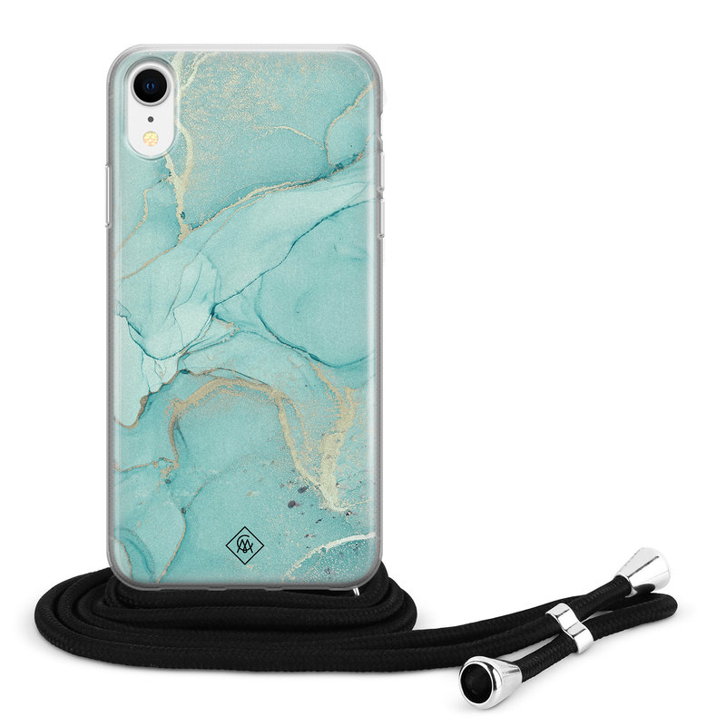 Casimoda iPhone XR hoesje met koord - Touch of mint