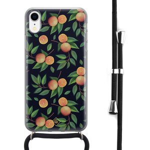 Casimoda iPhone XR hoesje met koord - Orange lemonade