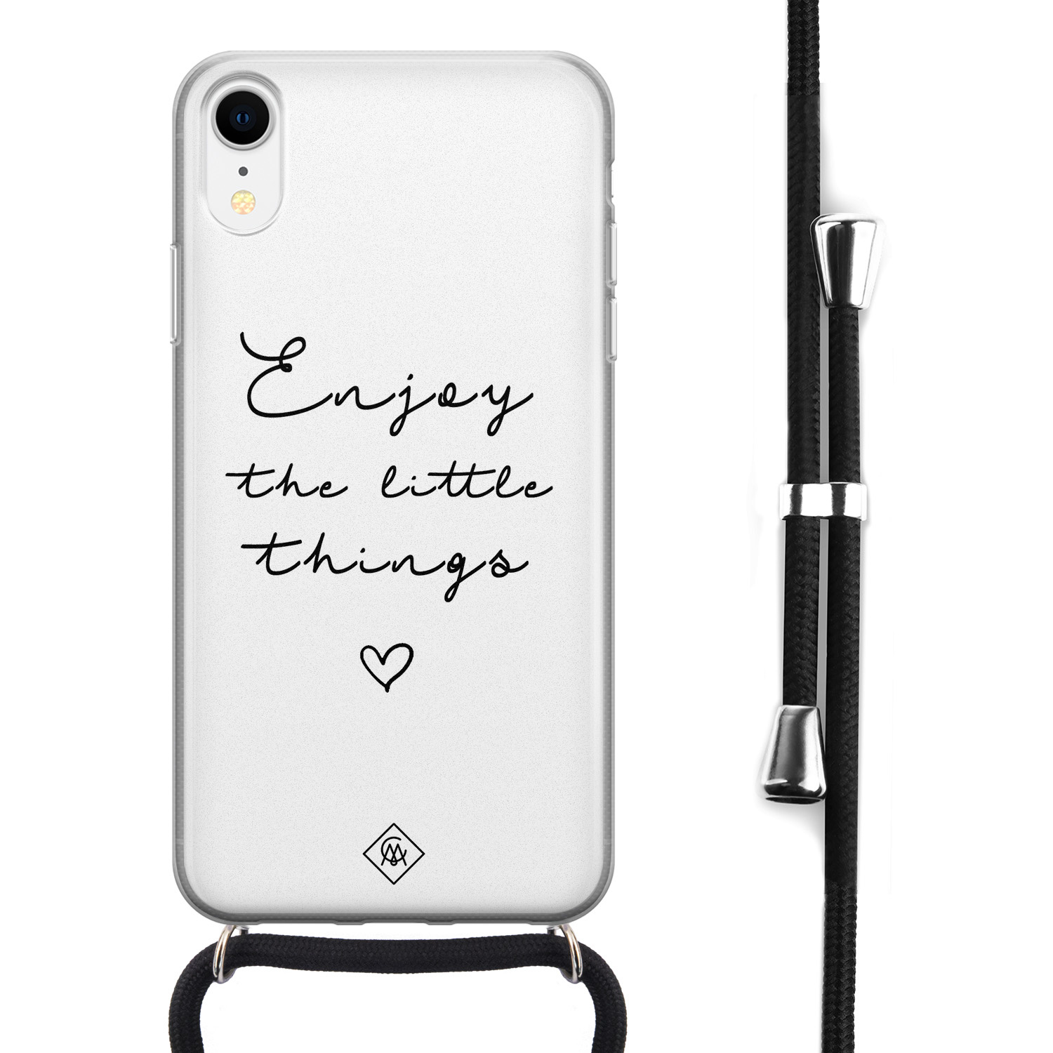 iPhone XR hoesje met koord - Enjoy life