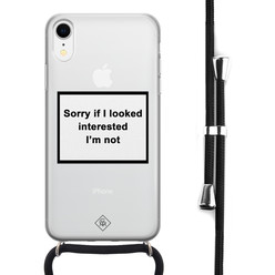 Casimoda iPhone XR hoesje met koord - Not interested