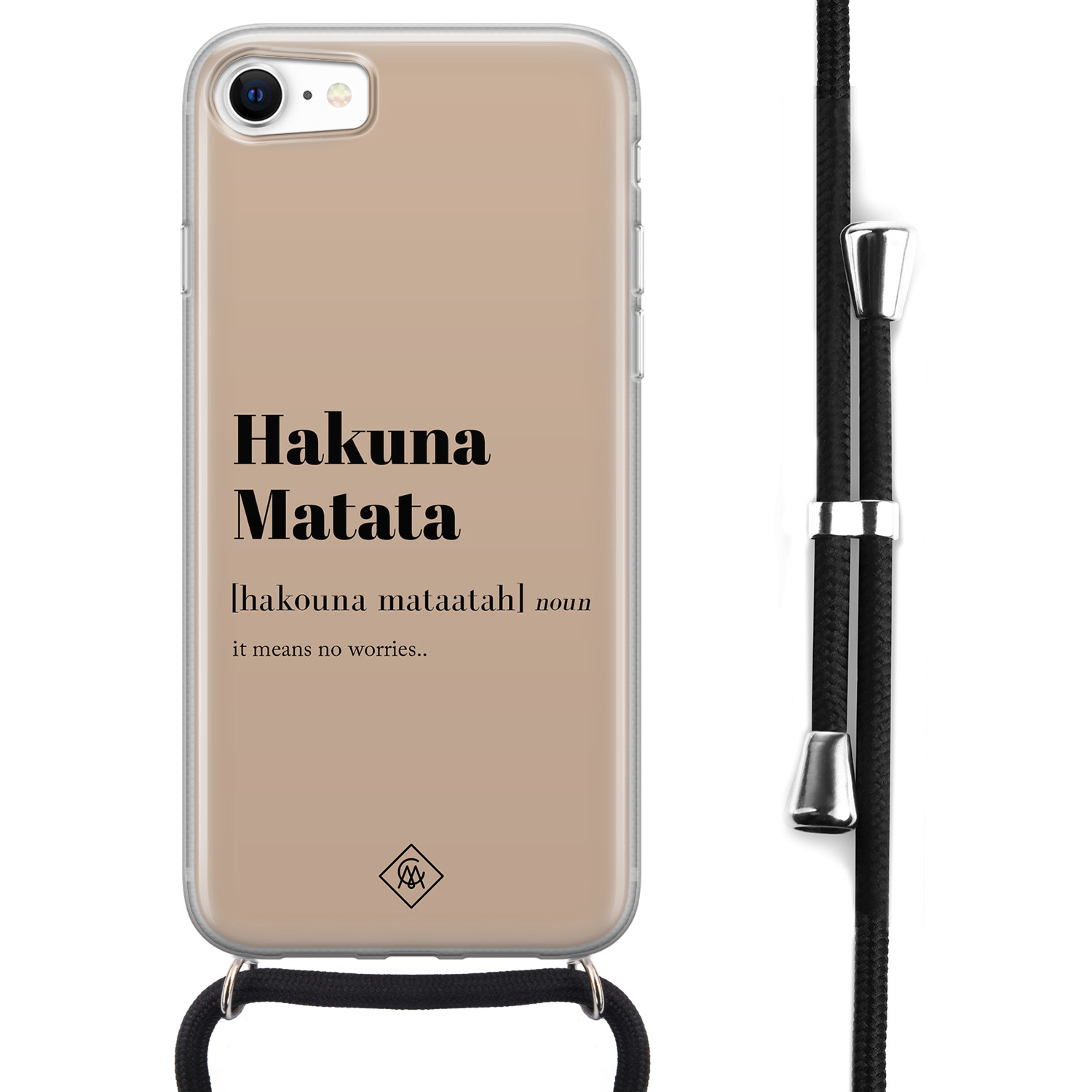 iPhone 8/7 hoesje met koord - Hakuna matata