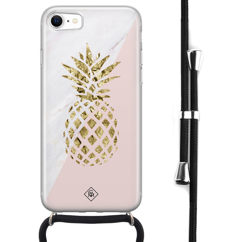 Casimoda iPhone 8/7 hoesje met koord - Ananas