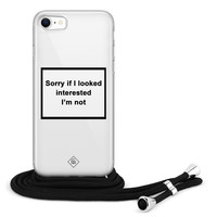 Casimoda iPhone 8/7 hoesje met koord - Not interested