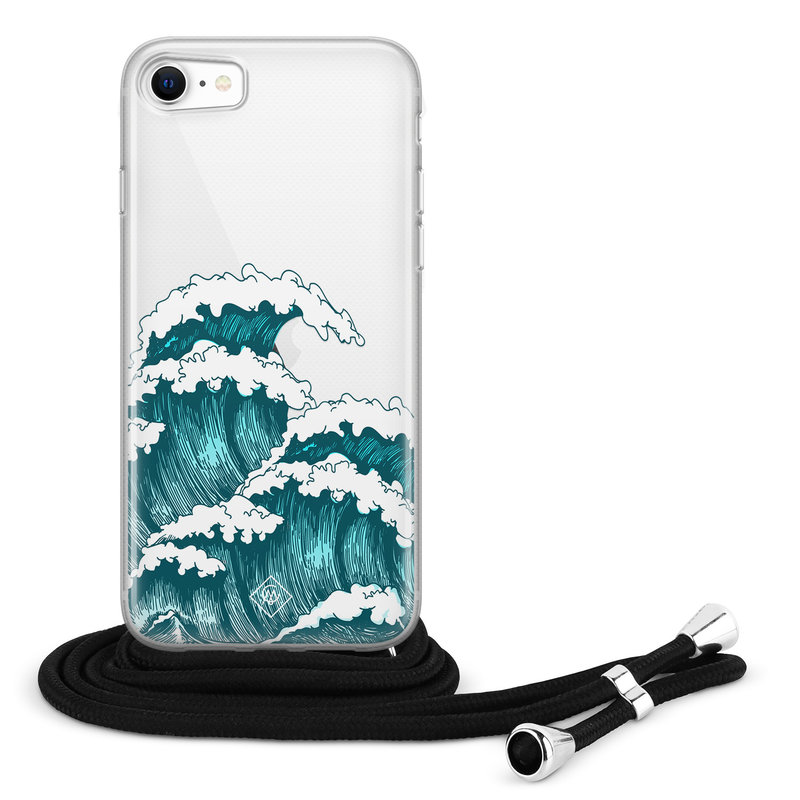 Casimoda iPhone 8/7 hoesje met koord - Wave