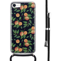 Casimoda iPhone SE 2020 hoesje met koord - Orange lemonade