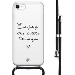 Casimoda iPhone SE 2020 hoesje met koord - Enjoy life
