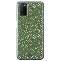 Casimoda Oppo A52 siliconen hoesje - Green dots