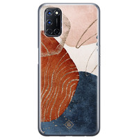 Casimoda Oppo A52 siliconen hoesje - Abstract terracotta